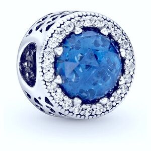 Elegant  Sparkling Blue Pandora Charm